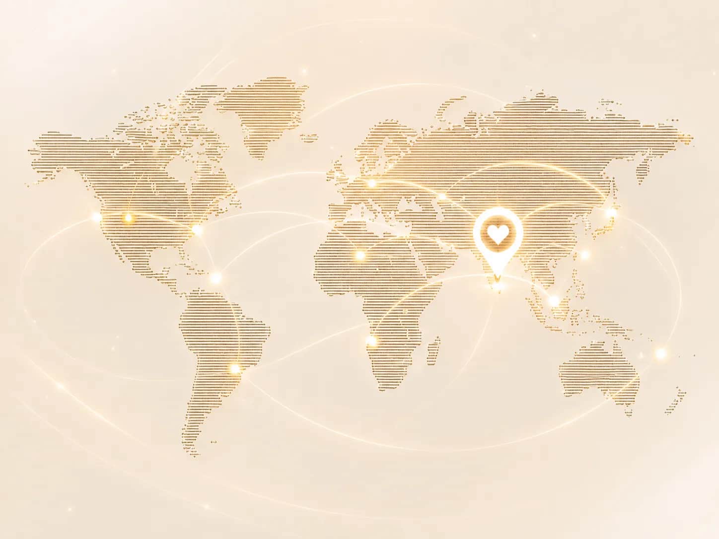 Global map showing remote worldwide support for Lyxaa Diabetes Remission