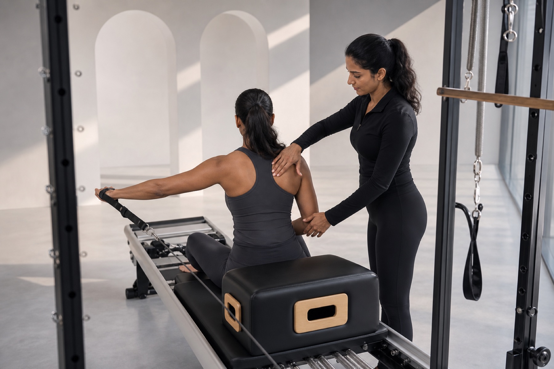 Private Clinical Pilates session led by a physiotherapist